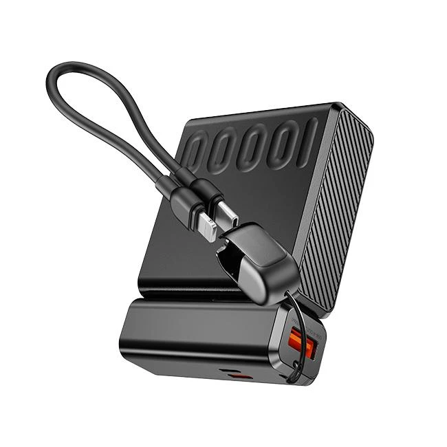 Power Bank With Retractable Cable high quality