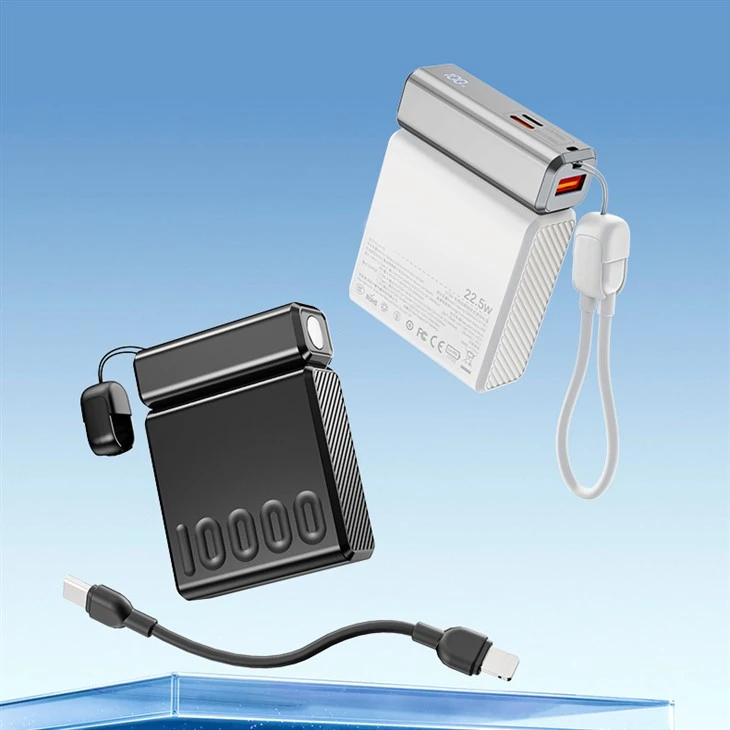 Power Bank With Retractable Cable high quality
